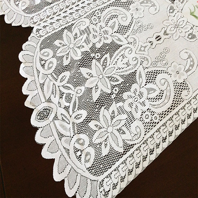 Tissu de rideau en tulle de style islamique de porte brodée japonaise personnalisée en usine