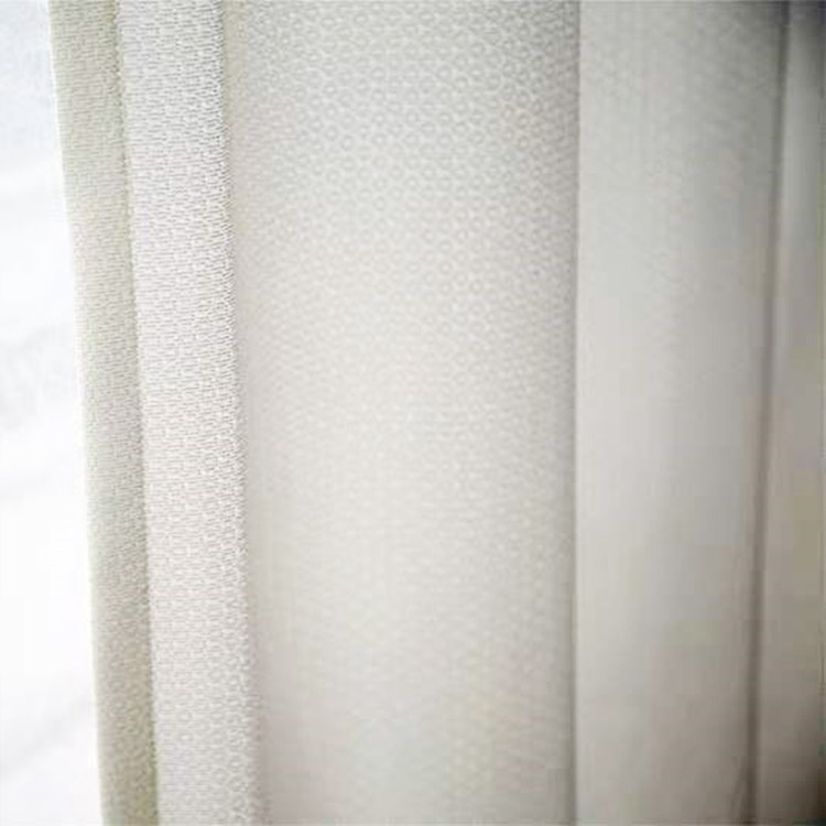 Tissu transparent résistant en gros élégant de bonne qualité blanc tulle moderne voile pli rideaux transparents pour le salon