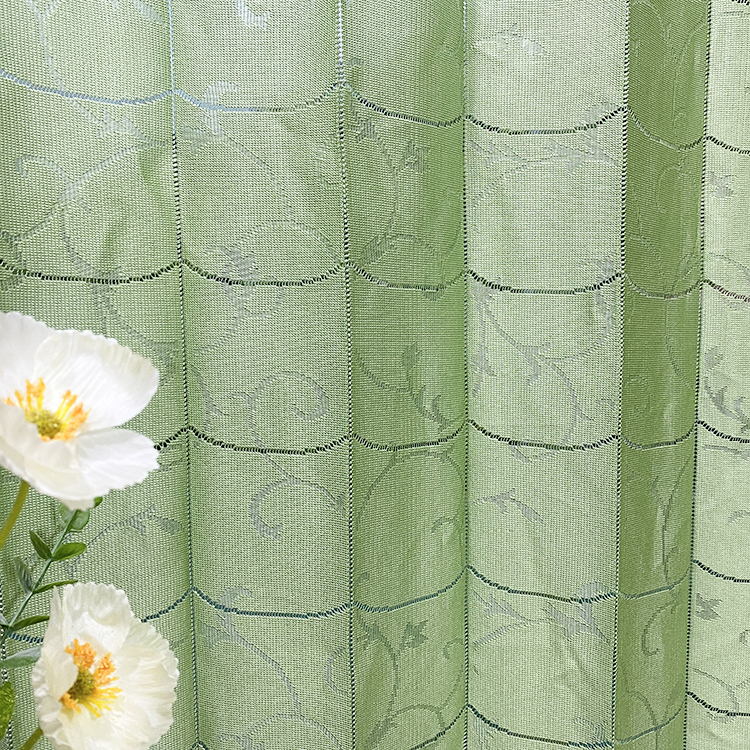 Vert diviseur fenêtre blackout intimité lamellaire jacquard vertical bambou porte rideaux tissu