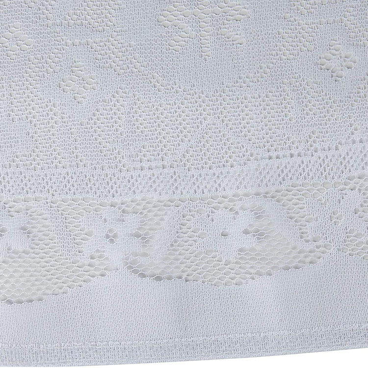 Couverture de dentelle élégante blanche tissu de nappes rondes jacquard floral pour la fête de mariage