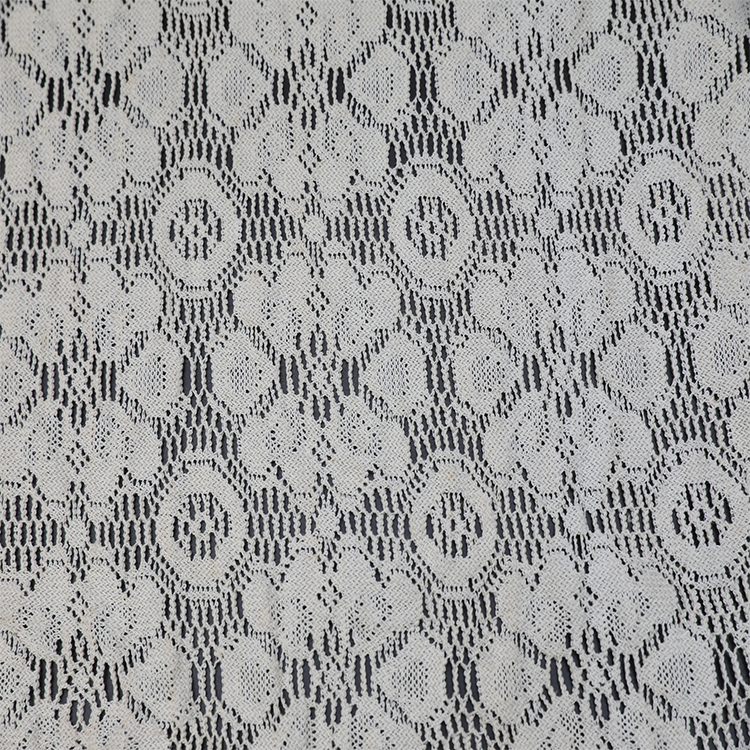 Nouveaux modèles salon léger polyster maille jacquard spot rideau voile de tissu transparent