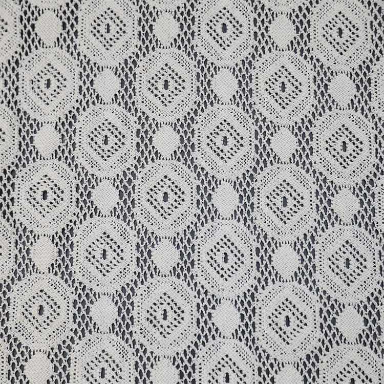 Tissu transparent personnalisé en voile de maille jacquard imprimé en polyester léger Mulinsen Textile