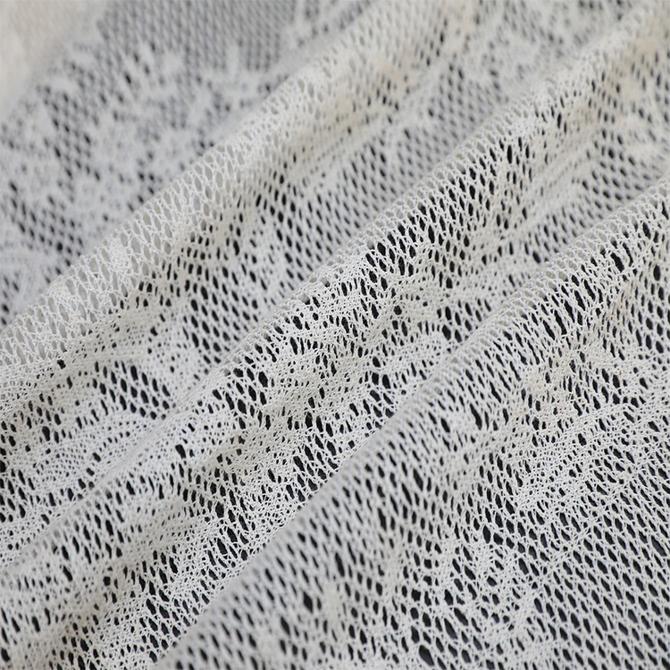 Style Tulle Textile Voile d'impression personnalisé européen Mesh Lace rideau tissu transparent transparent