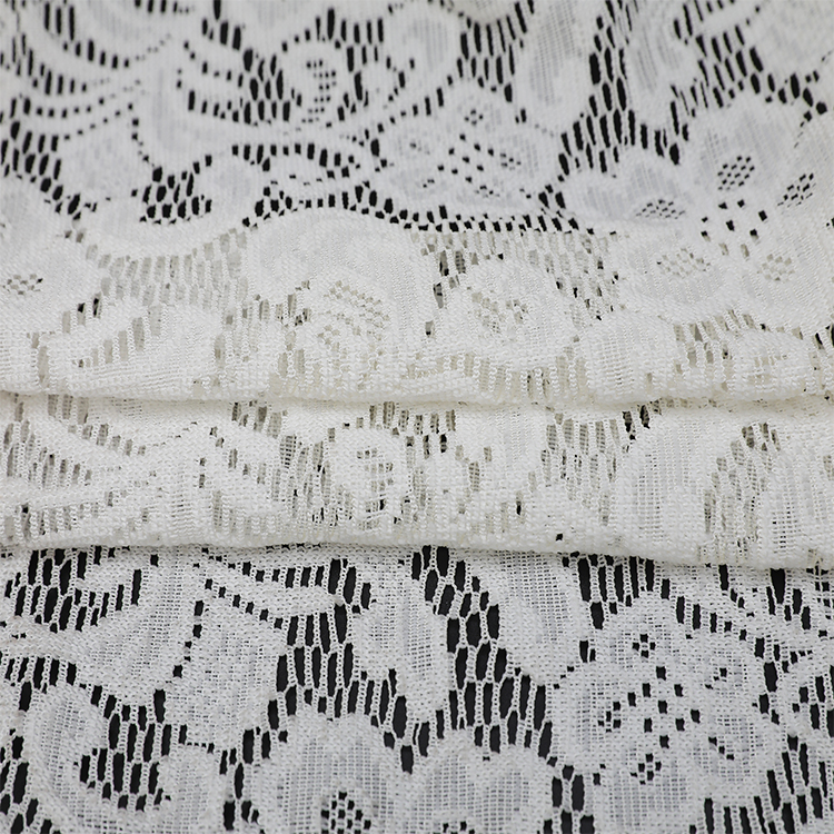 jacquard de voile blanc vertical pas cher personnalisable 100% polyester tissu de rideau transparent européen